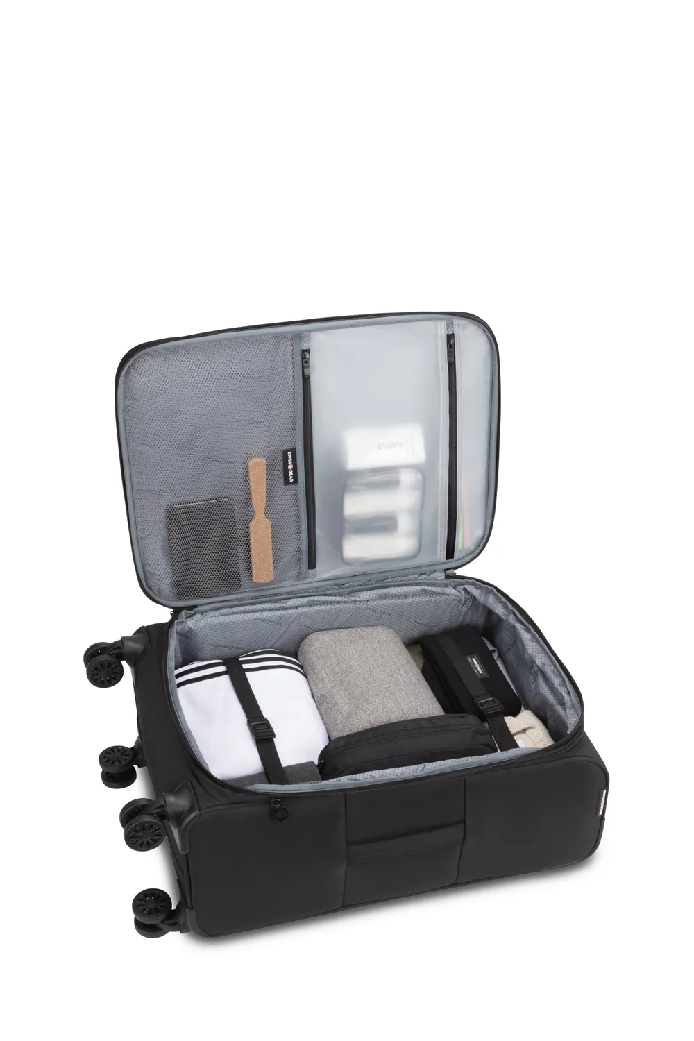 Swissgear 8260 mellemstor kuffert sort udvidbar