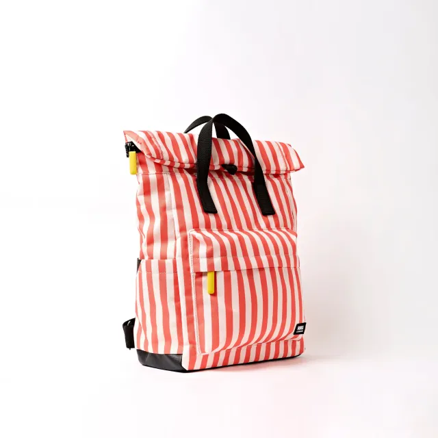 Roka London Canfield Small rygsæk coral stripe 9,8 liter