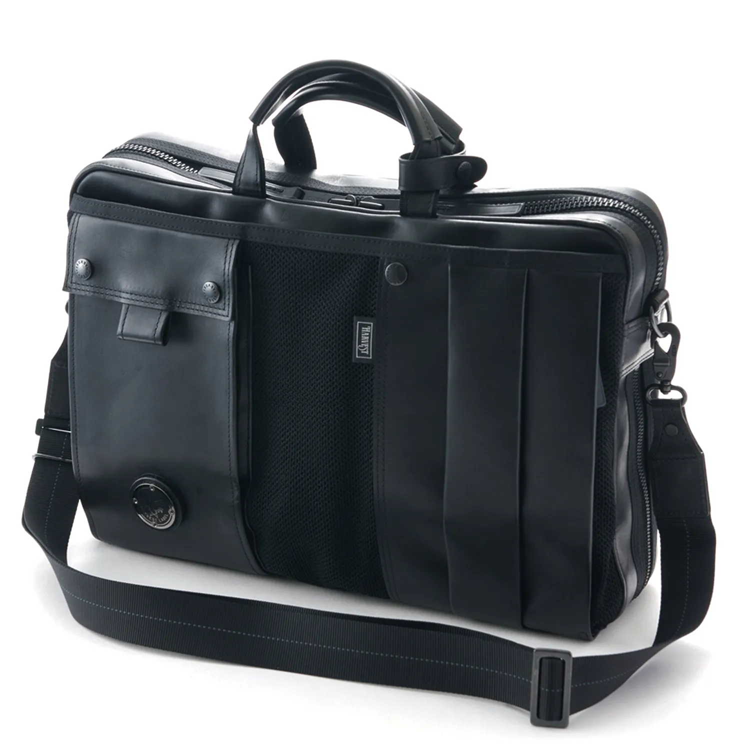 Harvest Label Custom Pelle HP-0205 mappe sort læder
