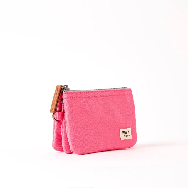 Roka London Carnaby Small pung Pink Lemonade lynlås