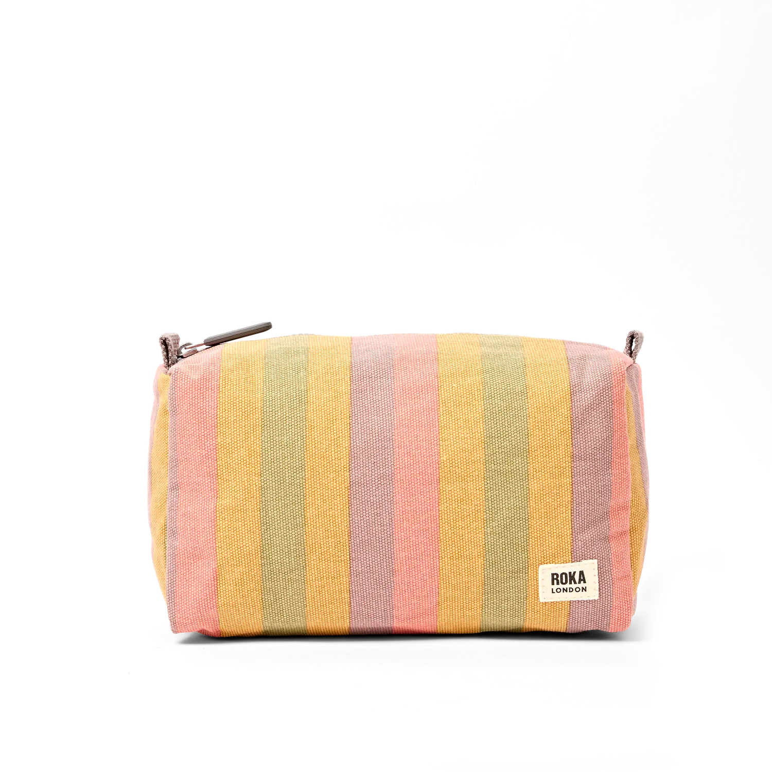 Roka London Maygrove toilettaske Small faded stripe bomuld