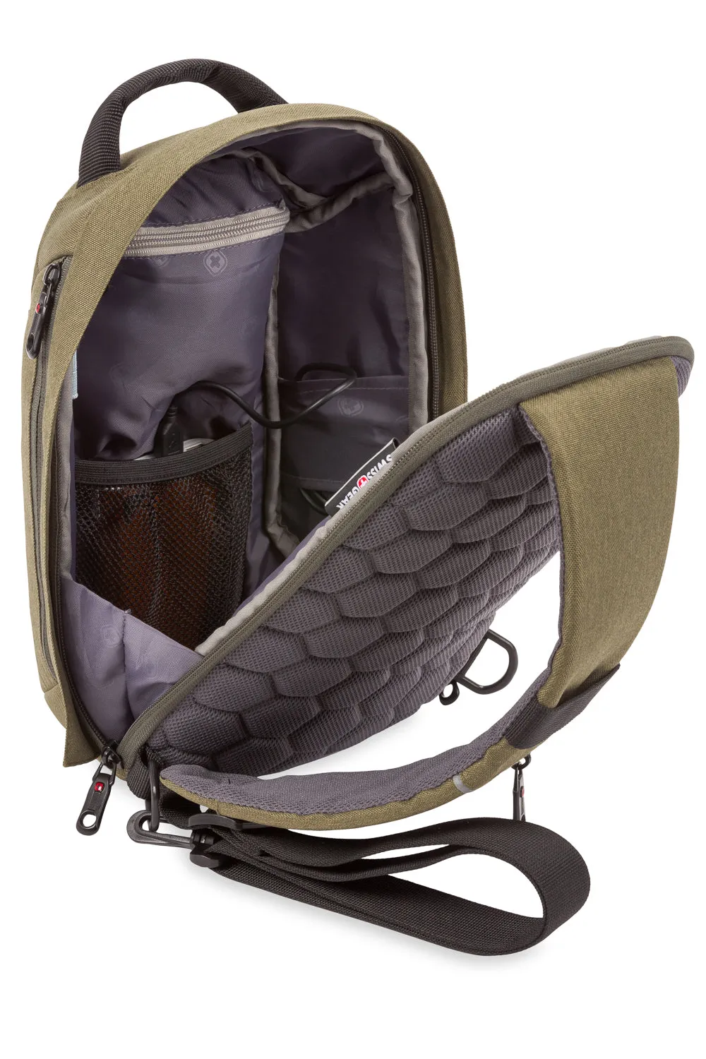 Swissgear 2712 Anti-Theft sling oliven USB