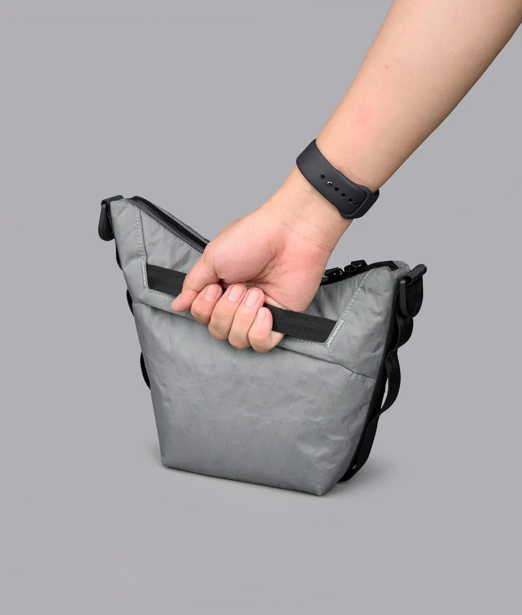Alpaka Flow Satchel skuldertaske 2L slate gray vejrbestandig