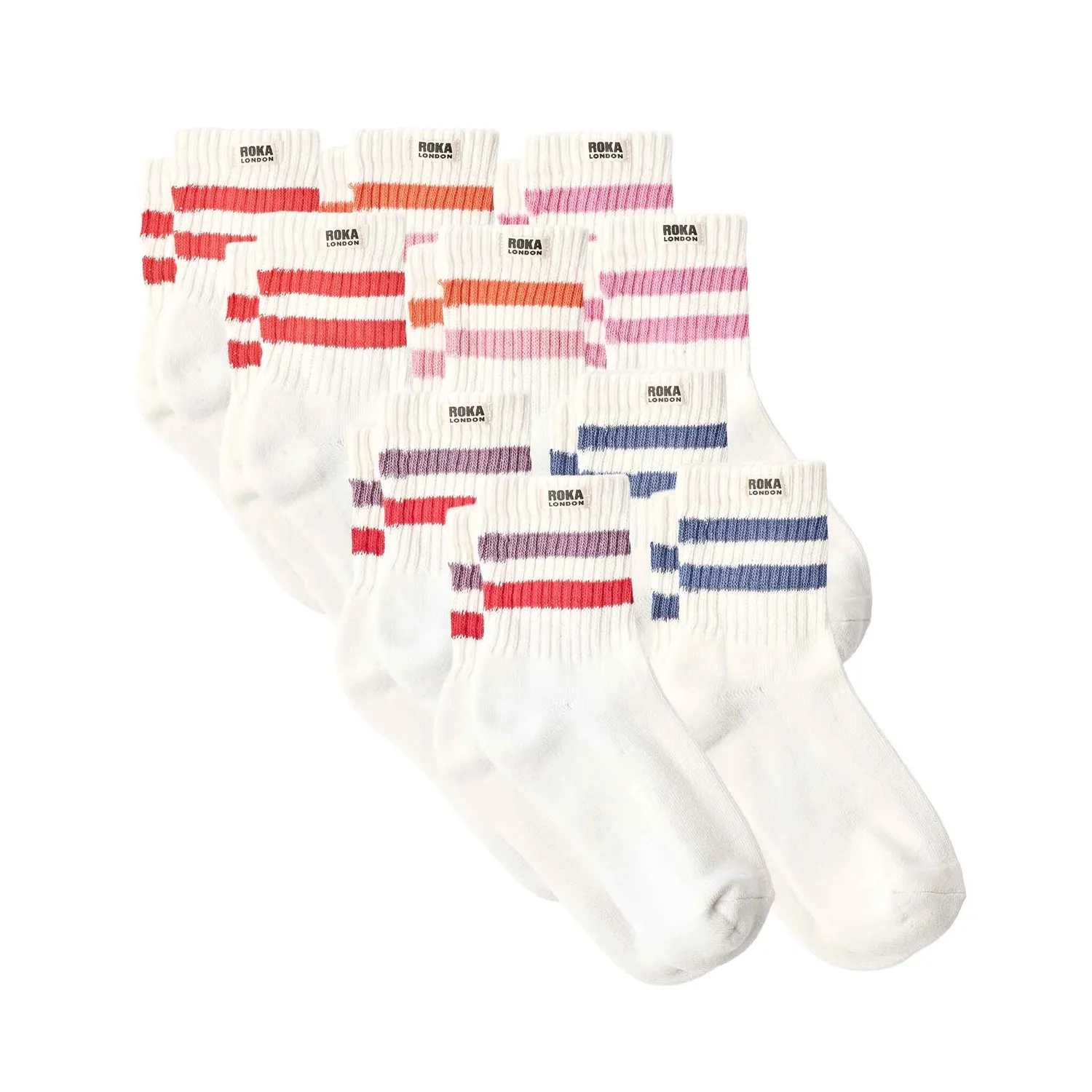 Roka Windsor sokker 3-pak EU 36-42 stribet