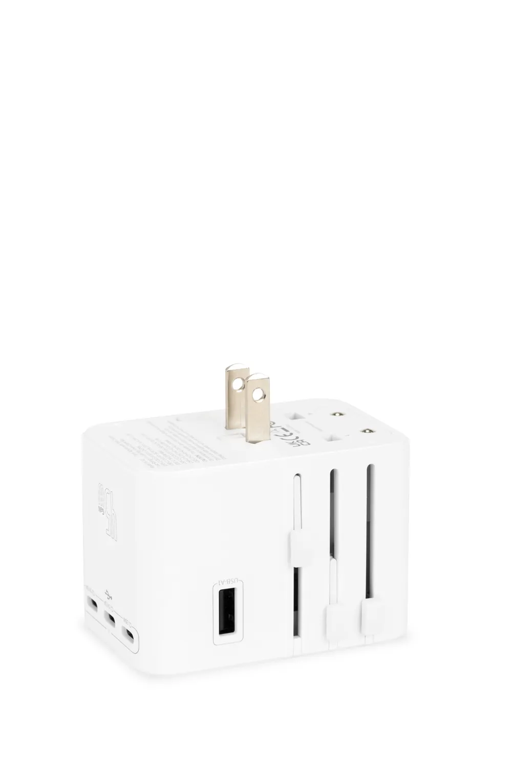 SWISSGEAR Worldwide Travel Adapter rejseadapter hvid med USB-C