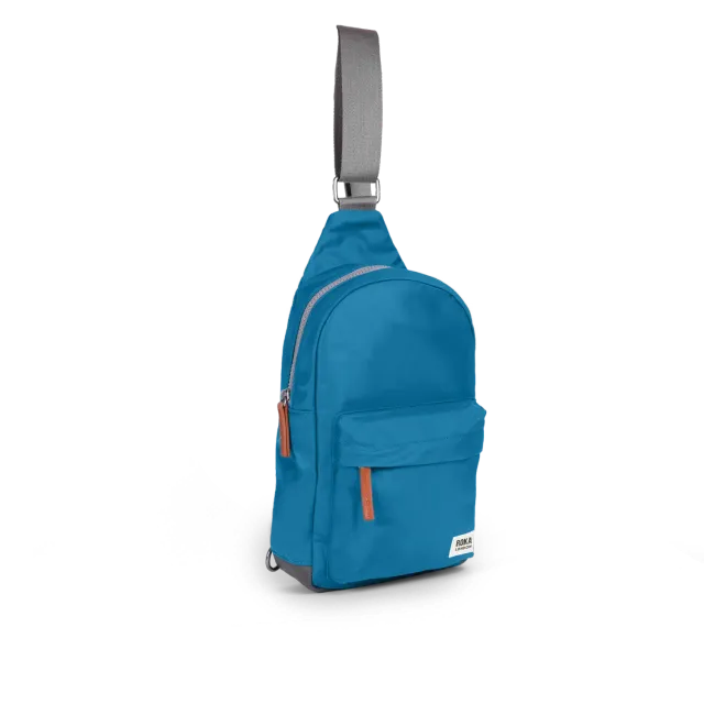 Roka London Willesden crossbody taske marine large 5 liter