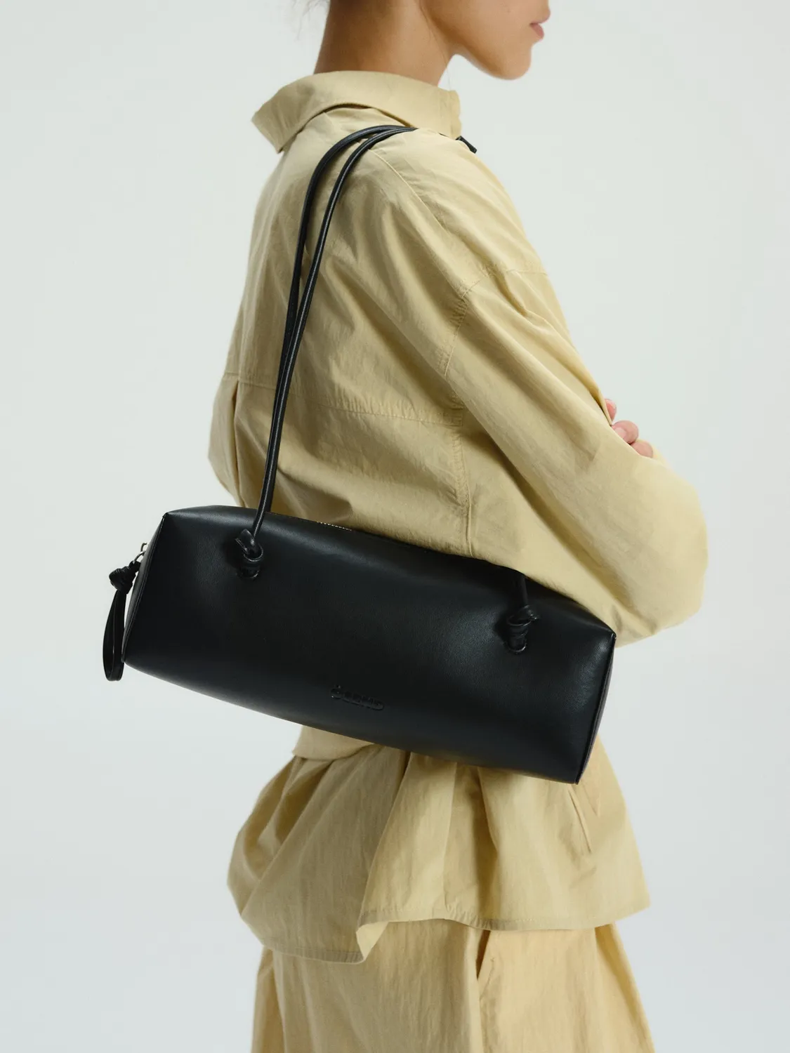 Ölend Mini Brick Bag skuldertaske Black vegansk læder