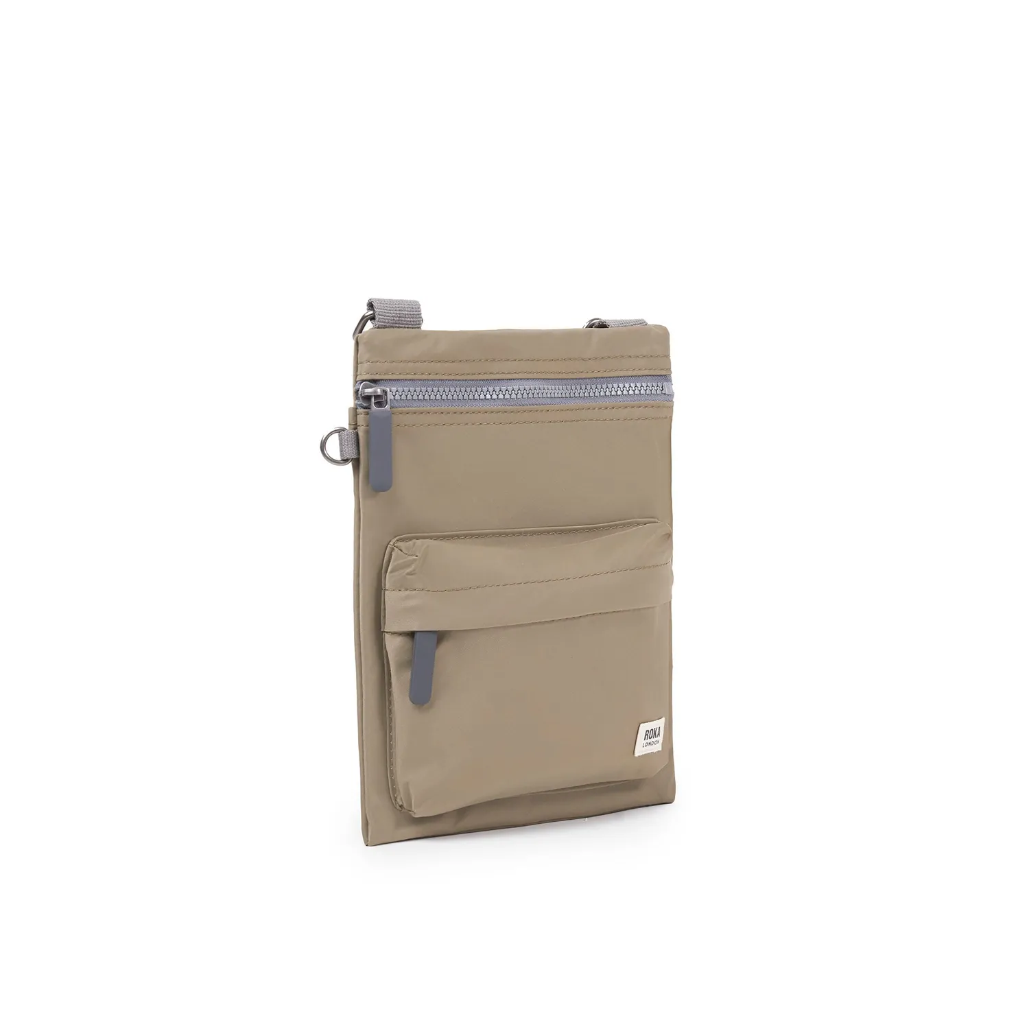 Roka London Chelsea B crossbody taske Medium taupe flad