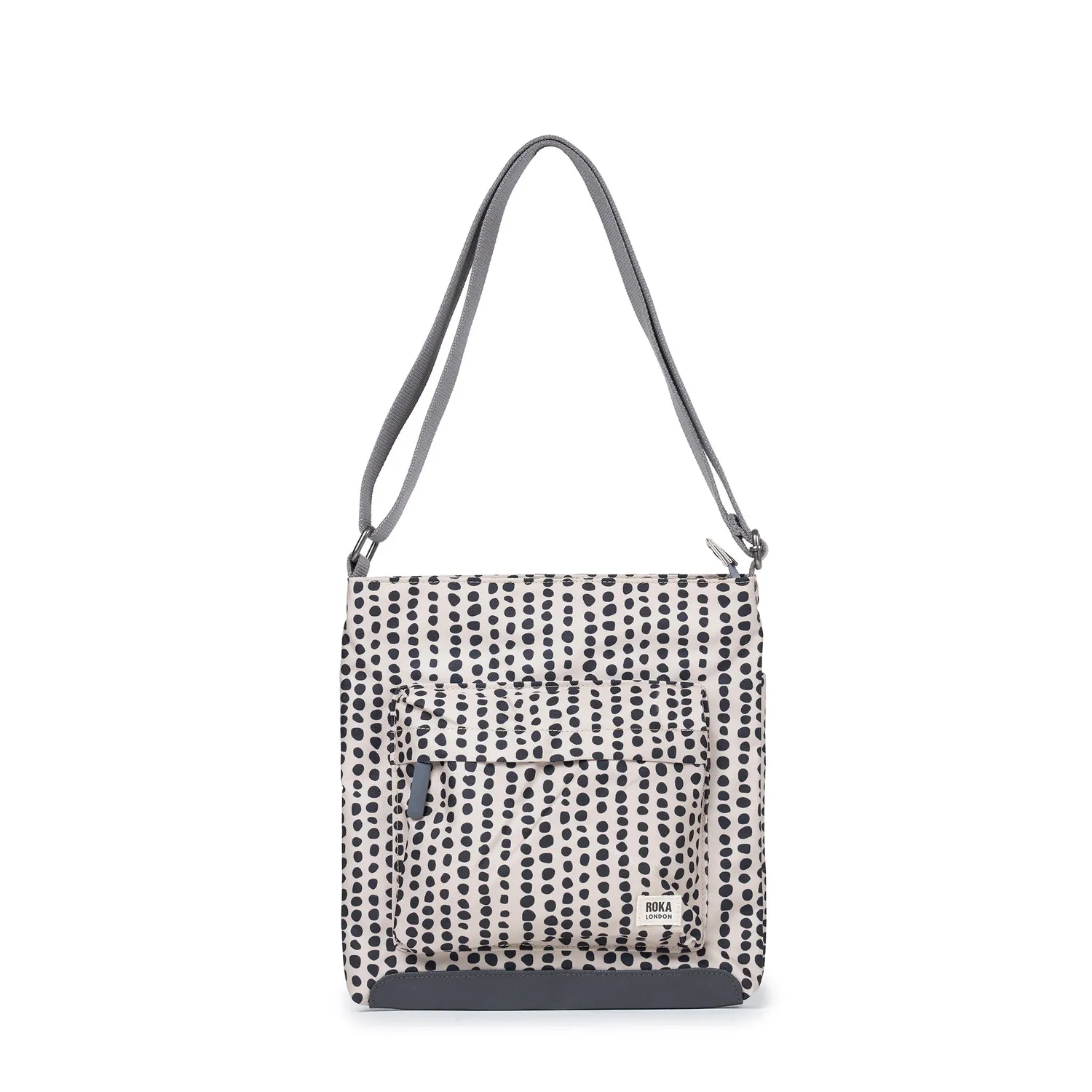 Roka London Kennington crossbody taske Linear Dot Medium 2,7 liter