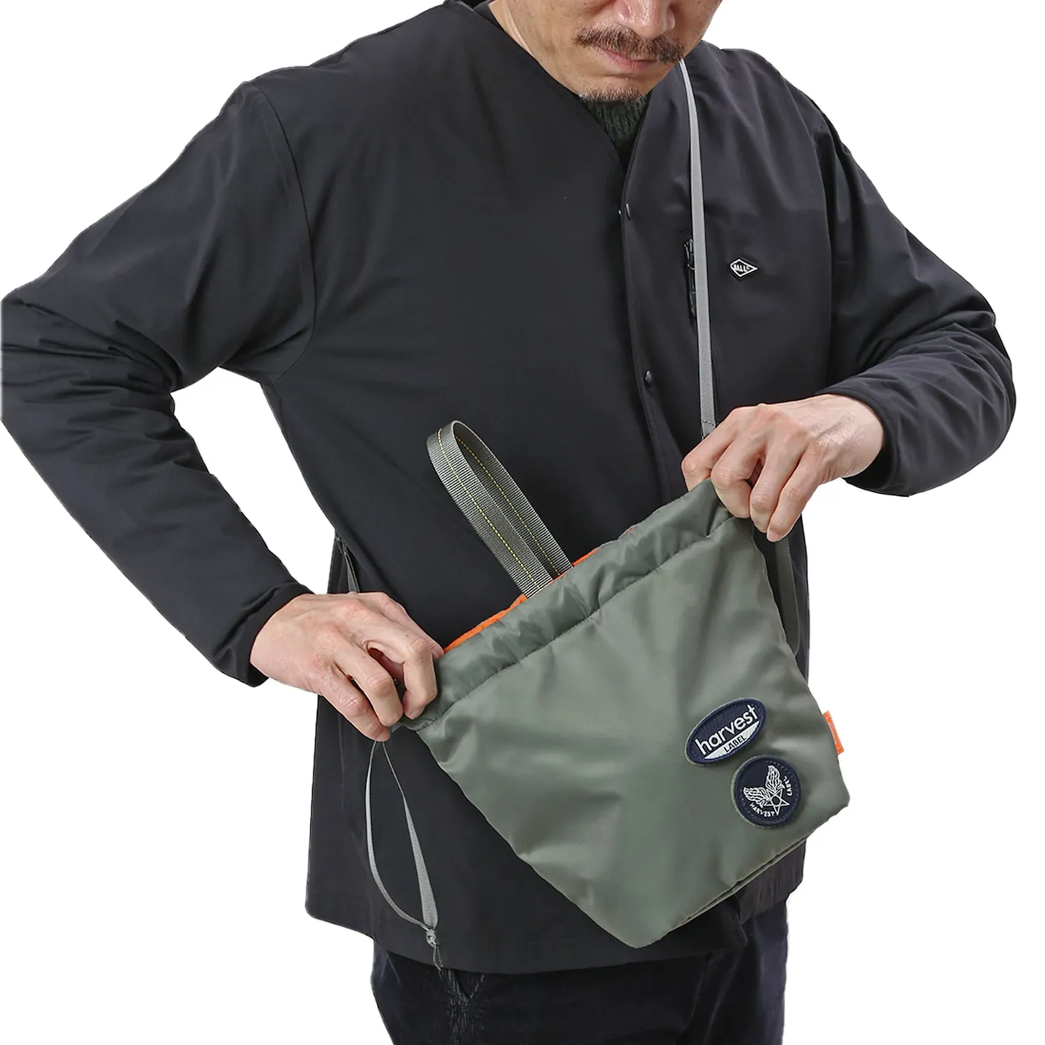 Harvest Label Limited Line HLM-0040 skuldertaske blå vendbar