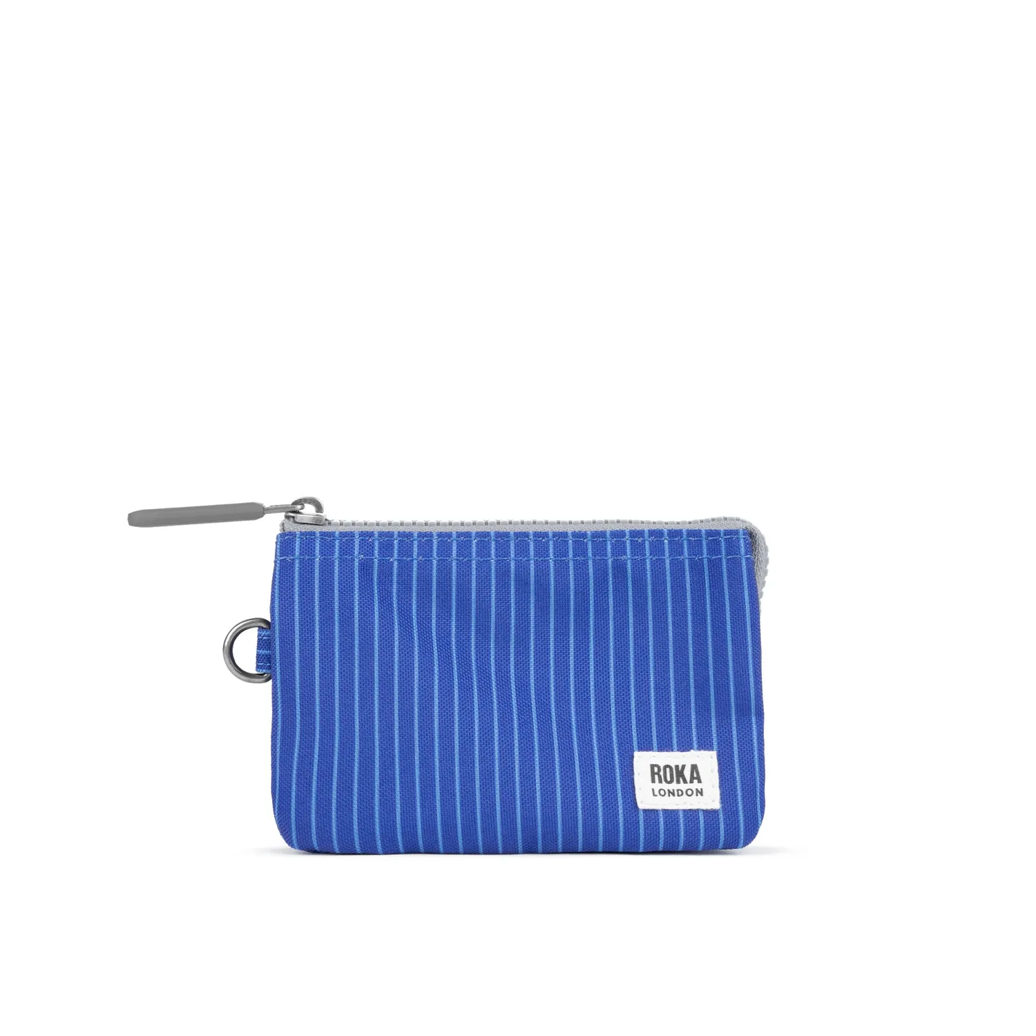 Roka London Carnaby Small pung light wash denim vegansk