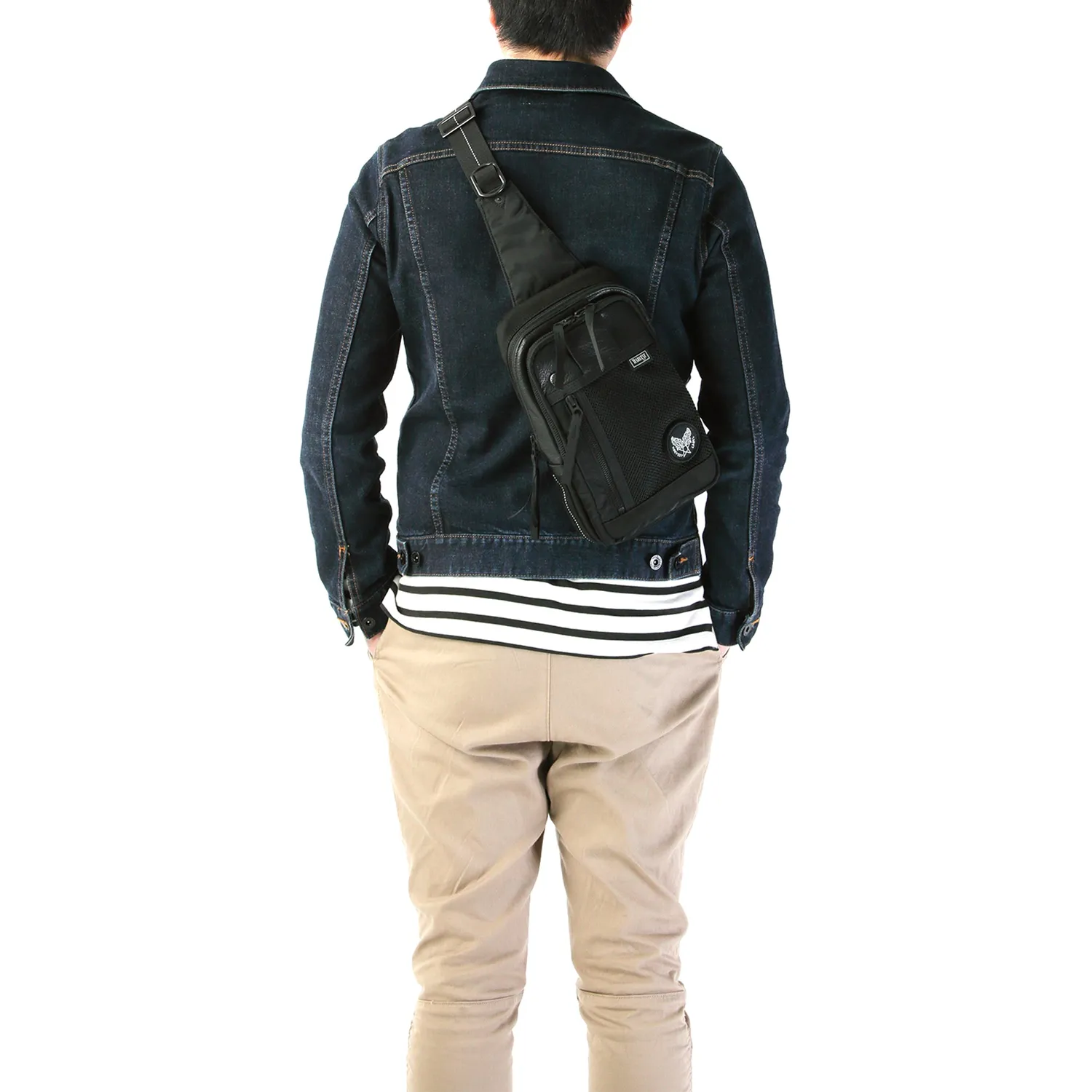 Harvest Label Custom HC-0102 slingtaske sort lodret bodybag