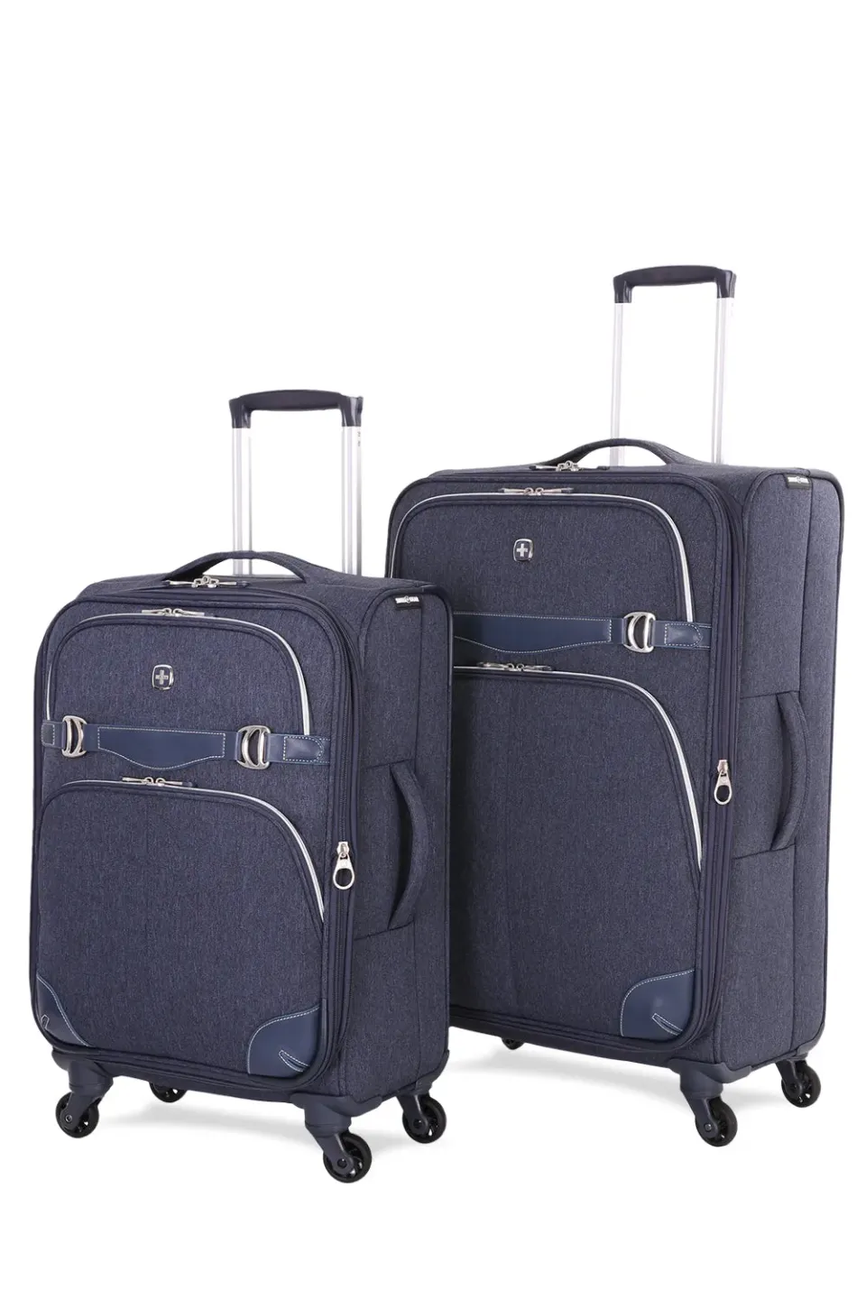 Swissgear 7660 kuffertsæt navy 2 dele med 4 hjul
