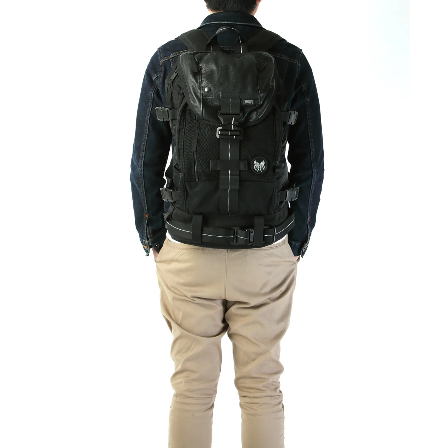 Harvest Label Custom HC-0107 rygsæk sort flap