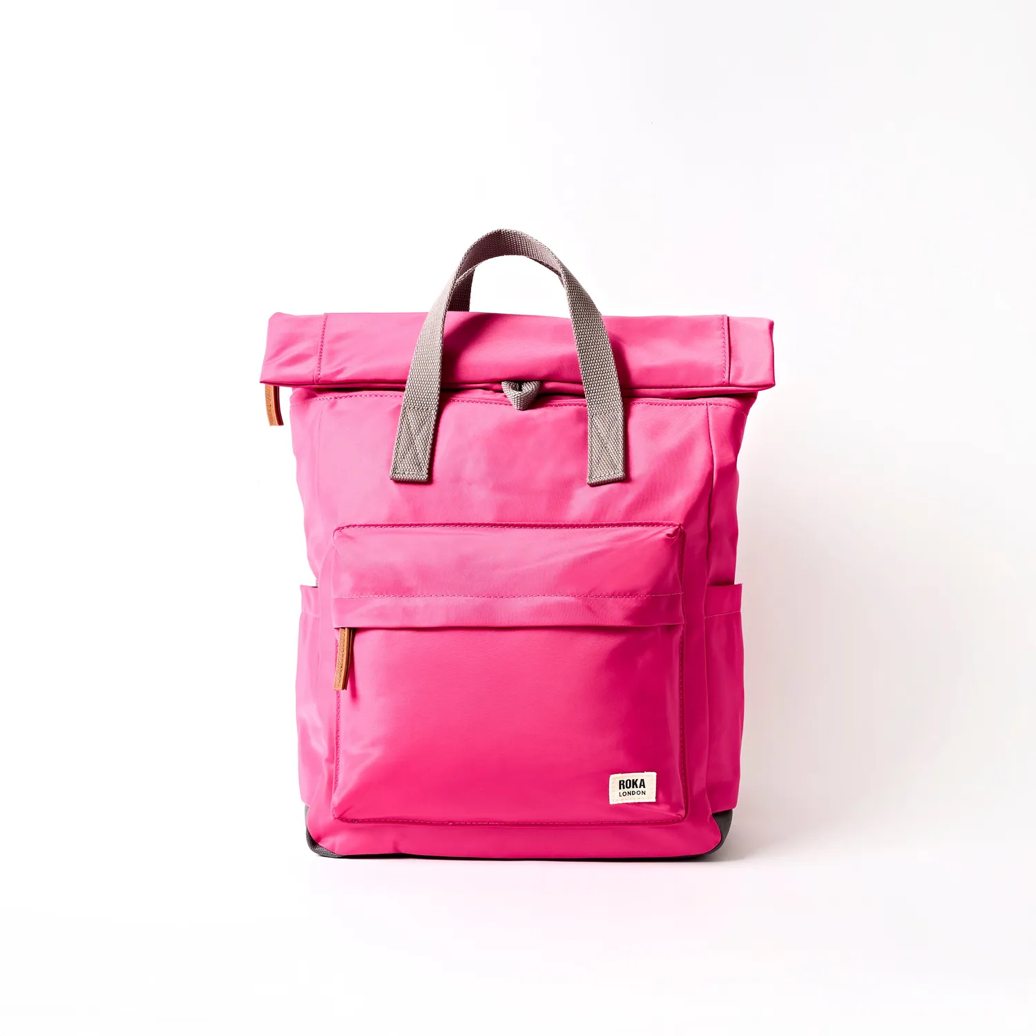 Roka London Canfield Roll Top rygsæk Granita Red vegansk