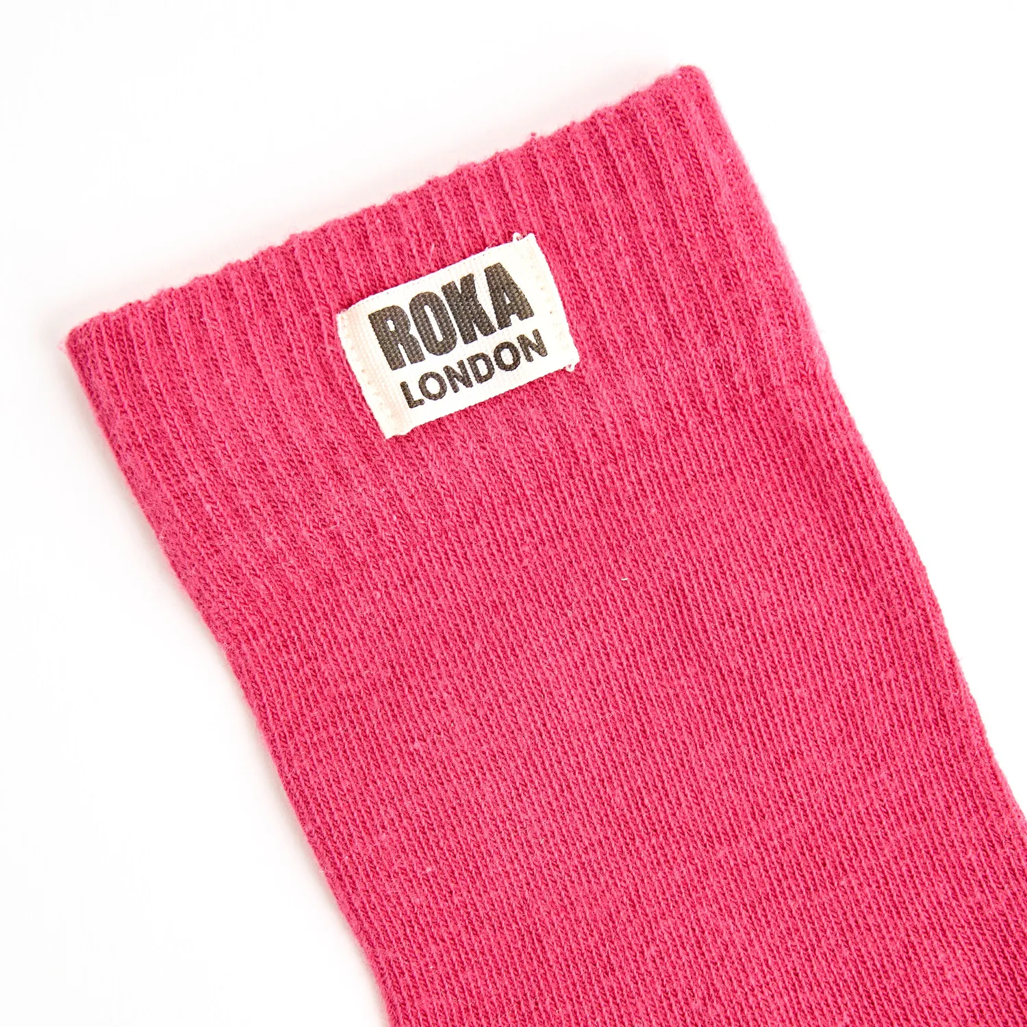 Roka London Wimbledon strømper Granita Red økologisk bomuld