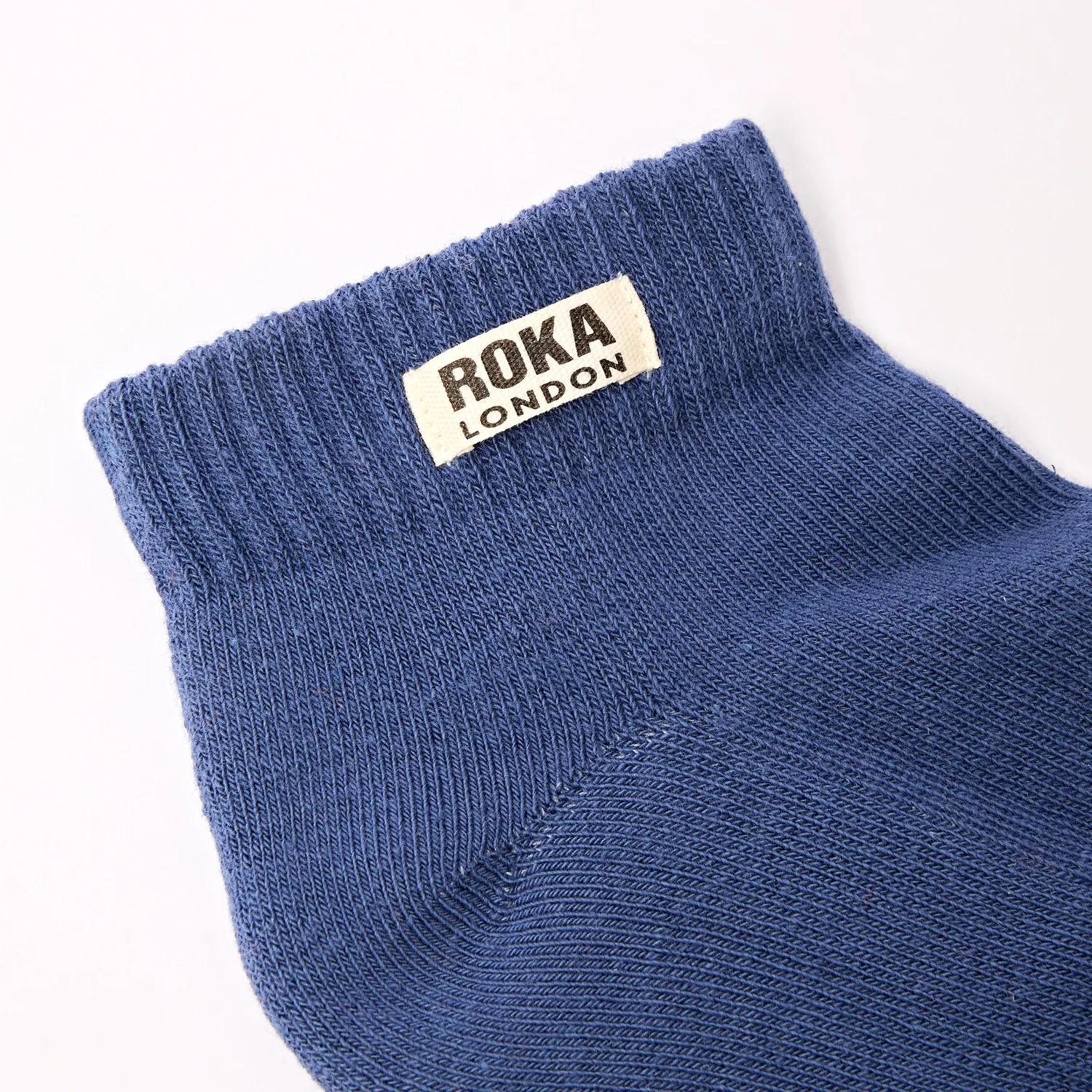 Roka London Wembley ankelsokker børn coastal blue bomuld