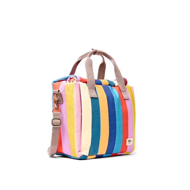 Roka London Hampstead madpakketaske Wide Stripe Multi isoleret 7,3 liter