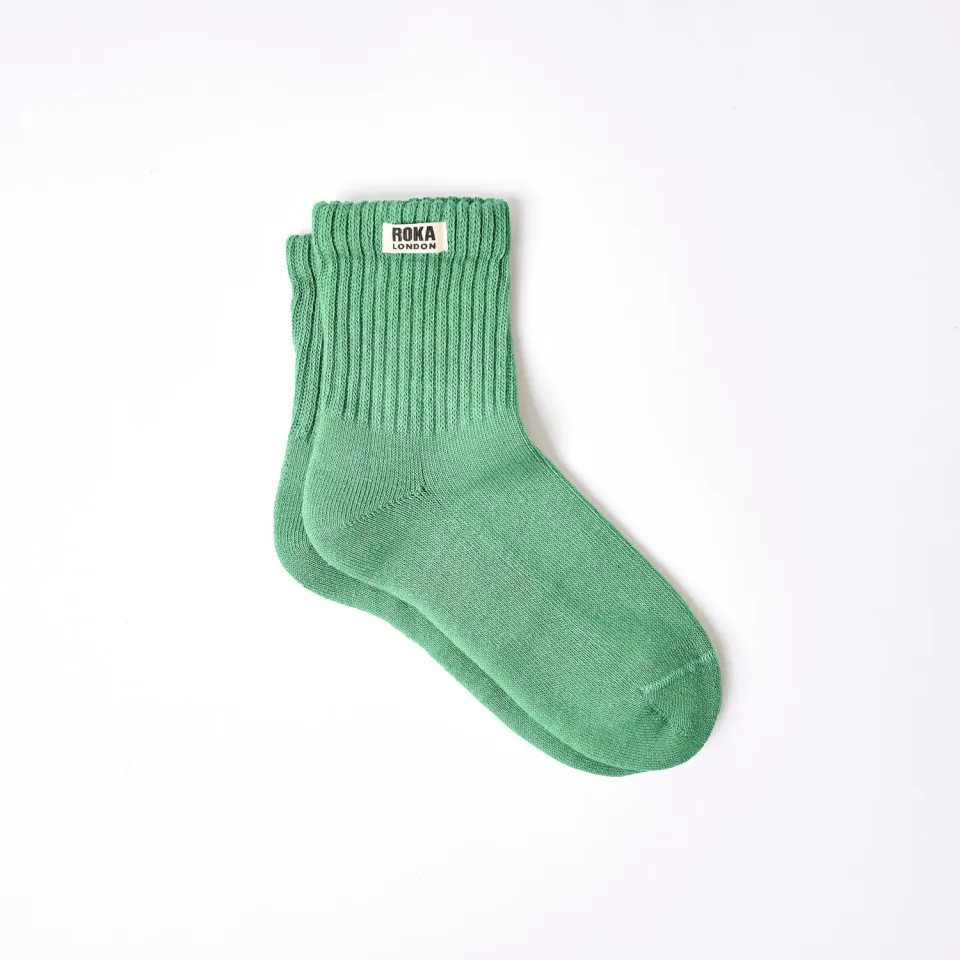Roka London Windsor strømper Matcha 36-42 stribede