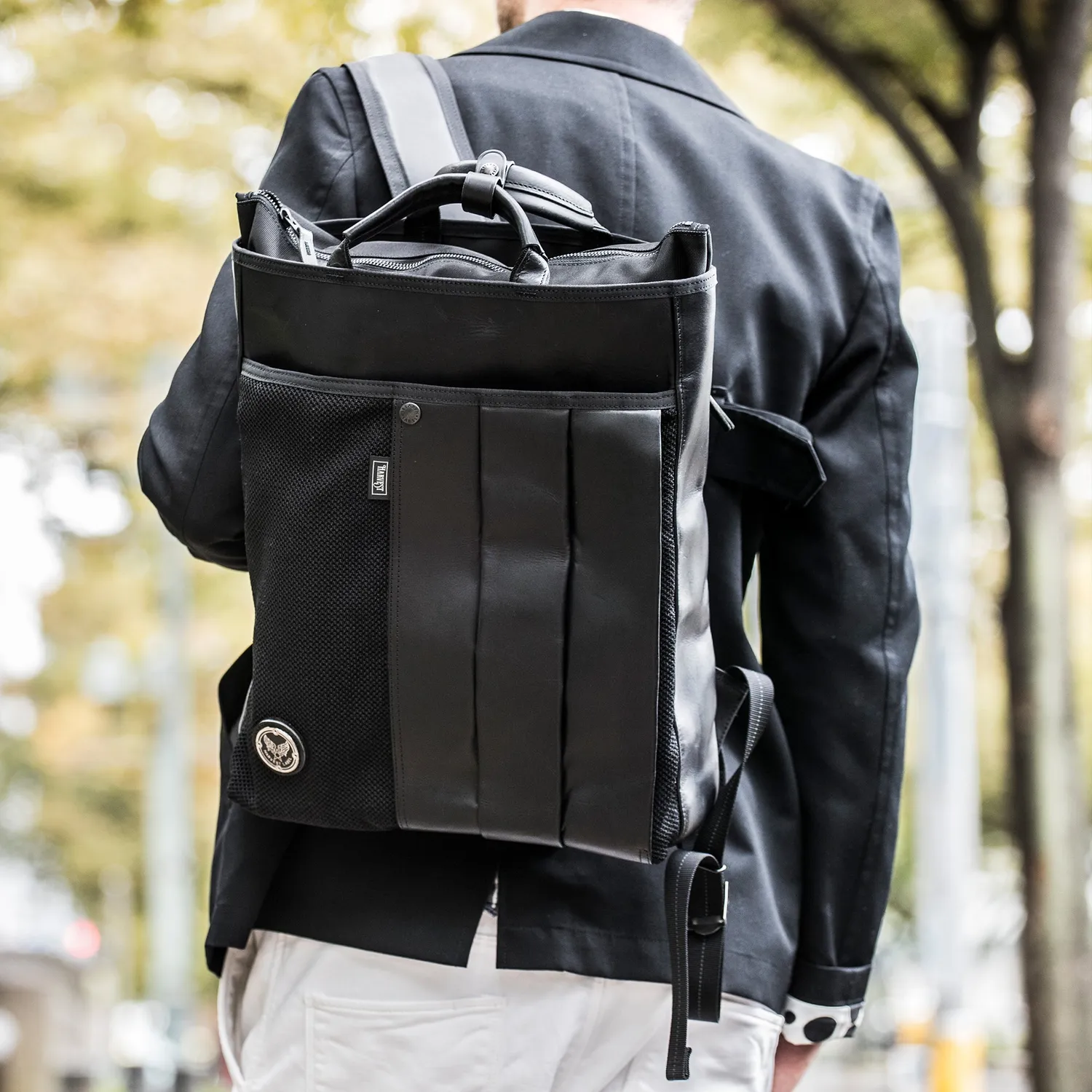 Harvest Label Custom Pelle HP-0203 rygsæk sort læder