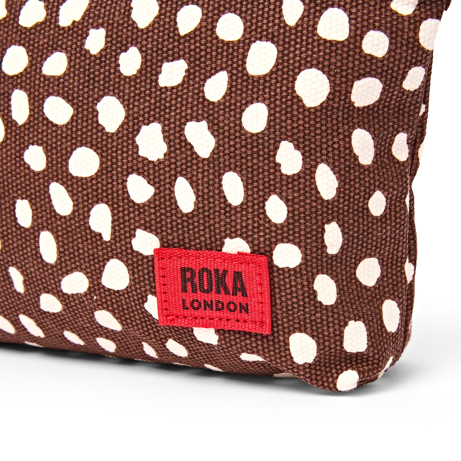 Roka London Maida Vale Pouch pung Small Brown Spot vejrbestandig