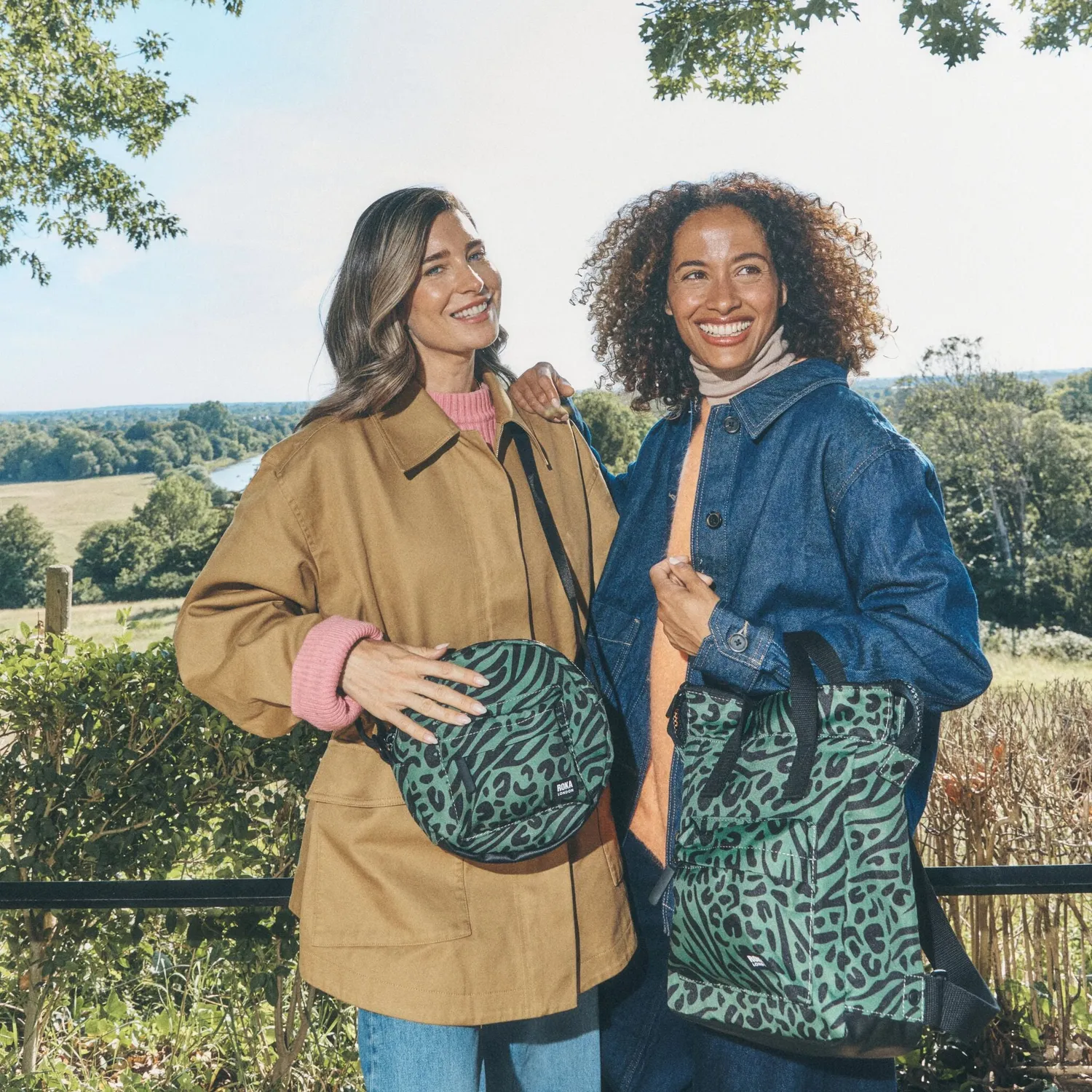 Roka London Paddington Small crossbody mixed animal 4,1 liter