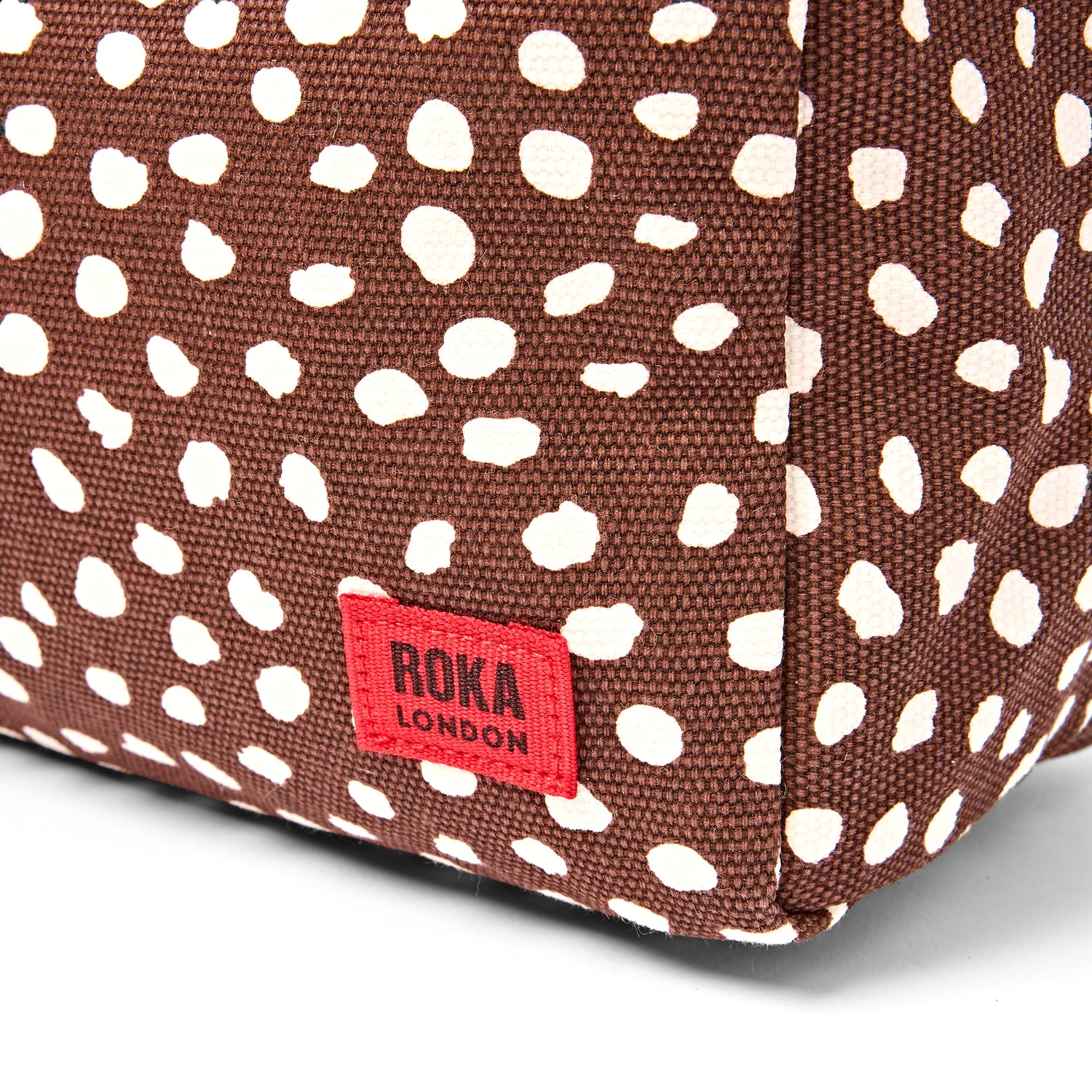Roka London Maygrove toilettaske Brown Spot Small vaskbar