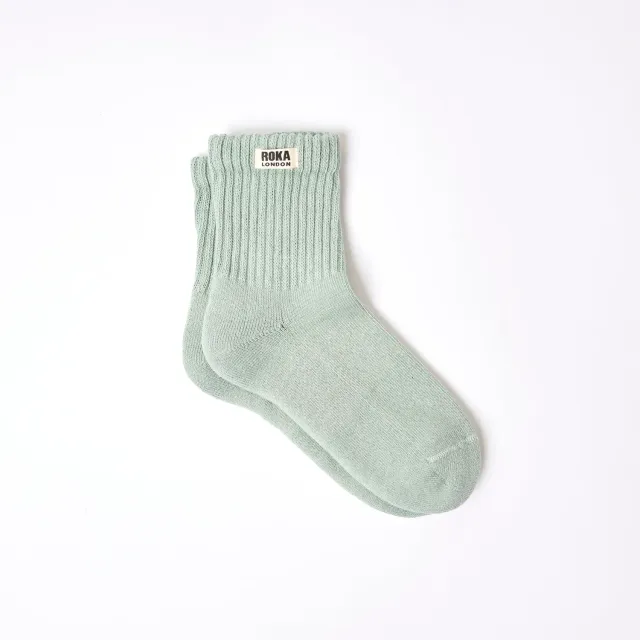 Roka London Windsor strømper mist UK 3-8 økologisk bomuld