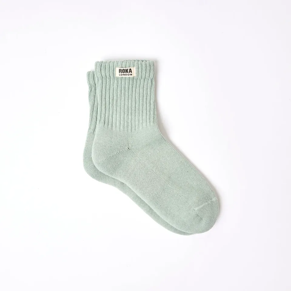 Roka London Windsor strømper mist UK 3-8 økologisk bomuld
