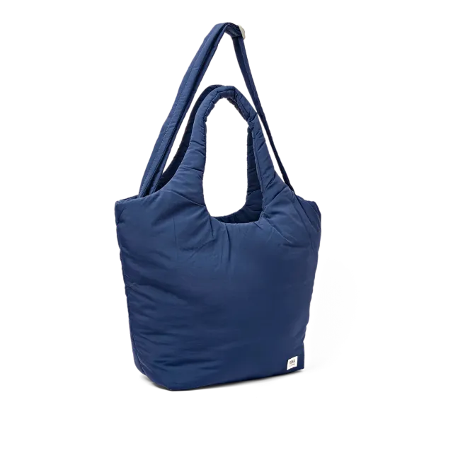 Roka London Oxford skuldertaske Deep Cobalt Medium puf