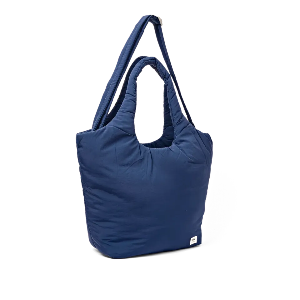 Roka London Oxford skuldertaske Deep Cobalt Medium puf