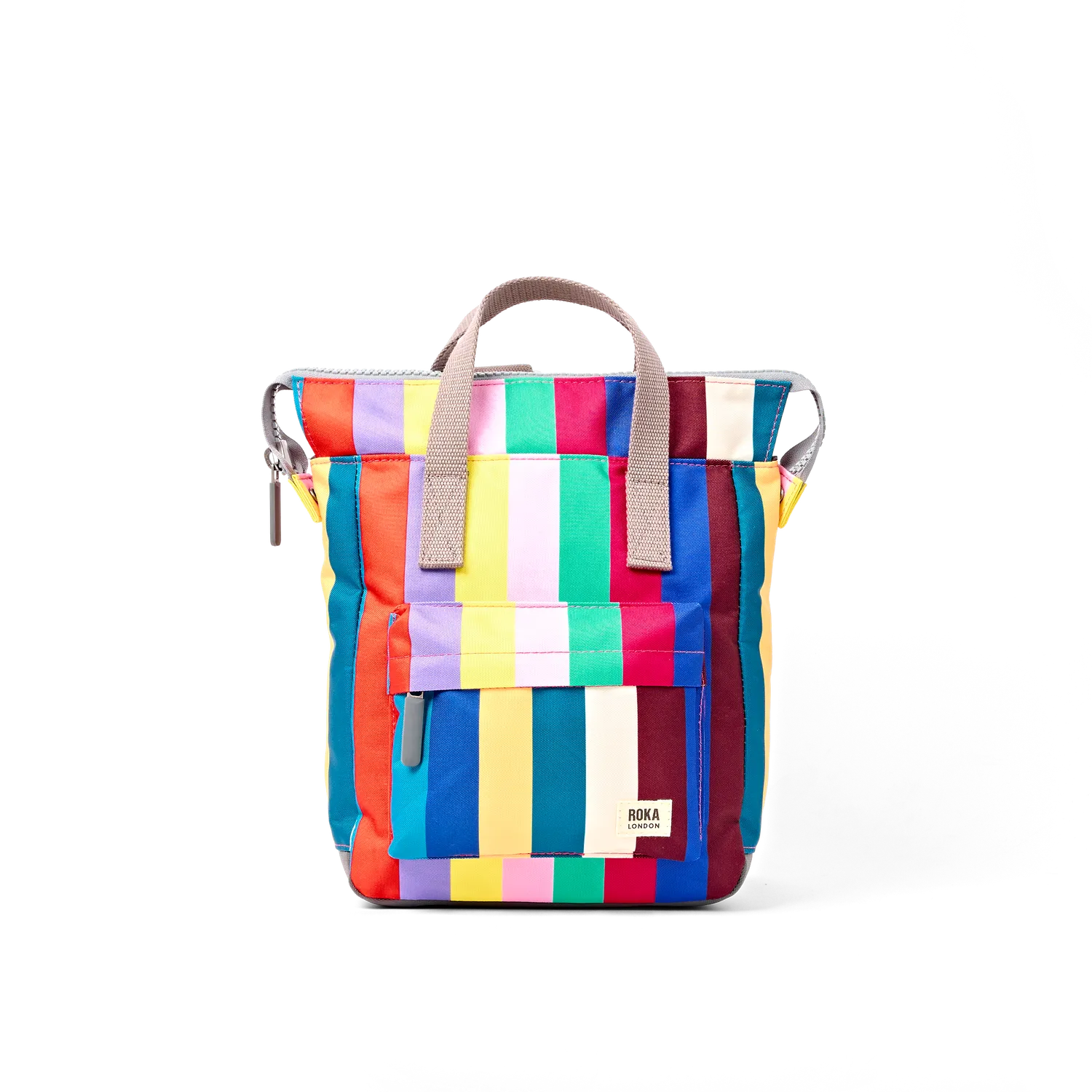 Roka London Bantry Small rygsæk Wide Multi Stripe vejrbestandig