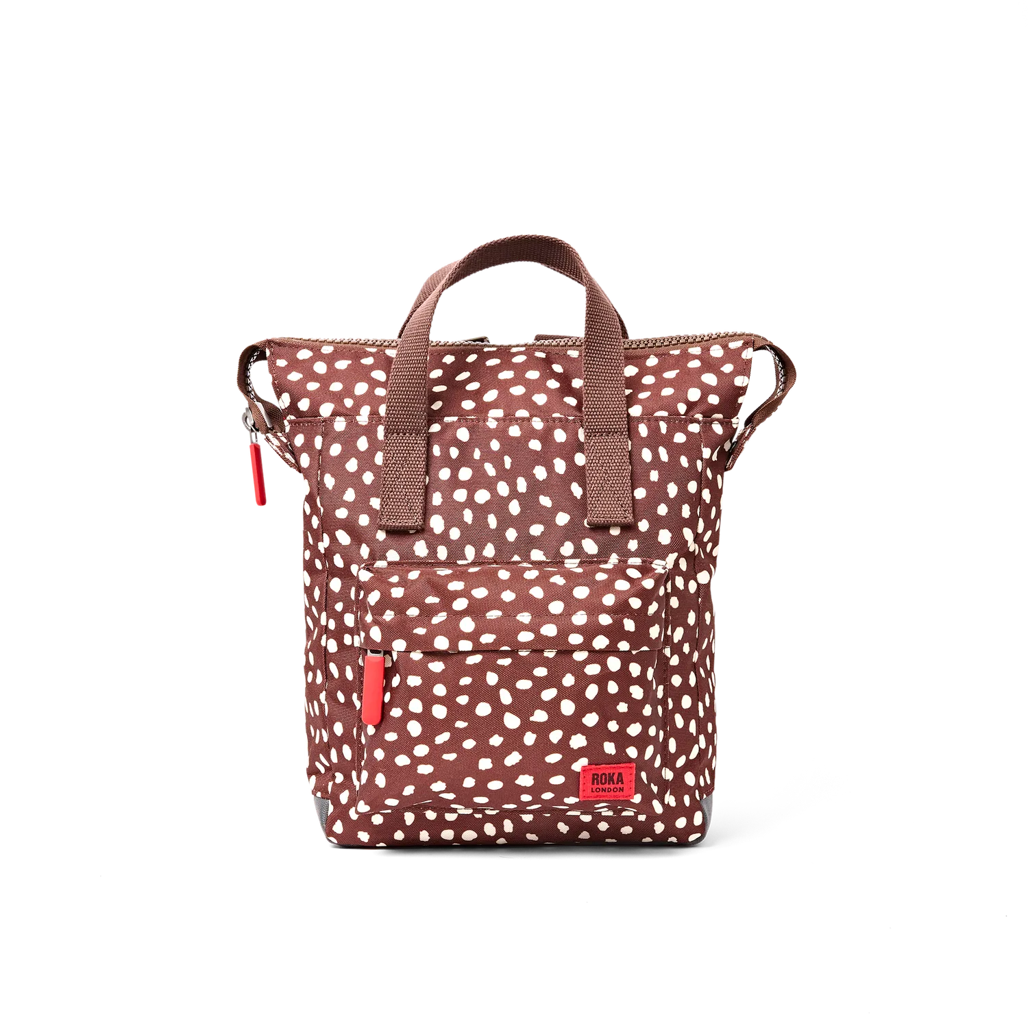 Roka London Bantry rygsæk Small brown dot 7,4 liter