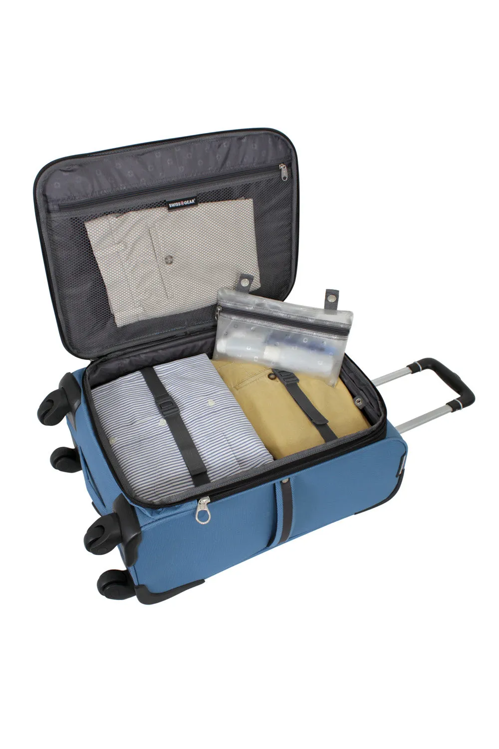 Swissgear 6110 Carry-On Spinner kuffert Blue Black kabine