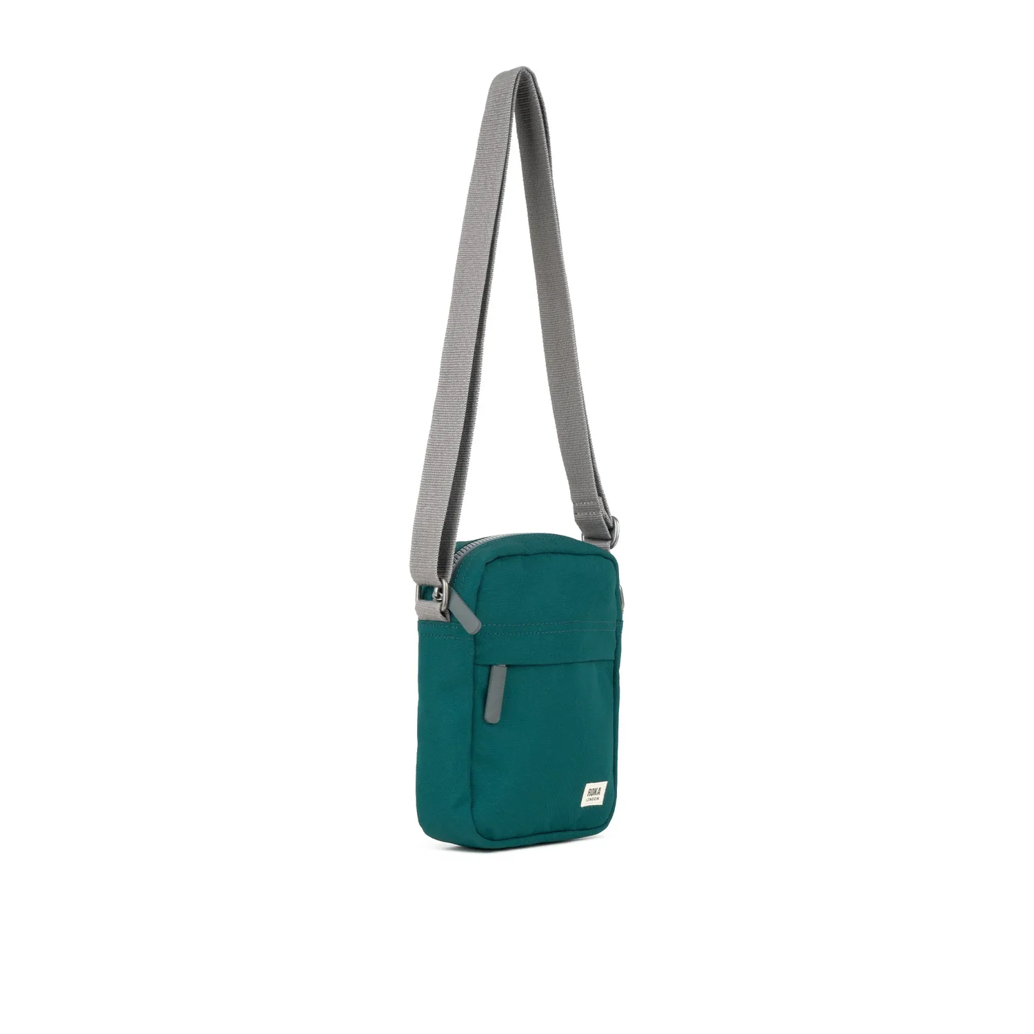 Roka London Bond crossbody taske teal small vejrbestandig