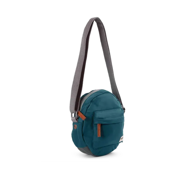Roka London Paddington Small crossbody taske teal rund