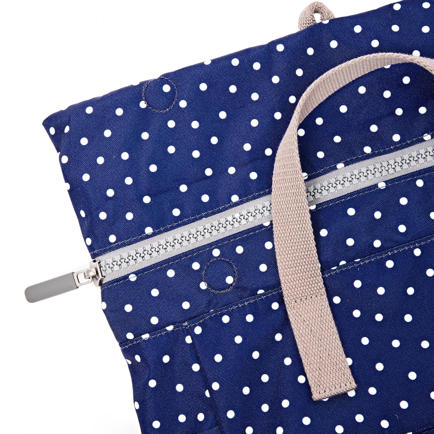 Roka London Bayswater Umbrella rygsæk Navy Polka Dot Medium