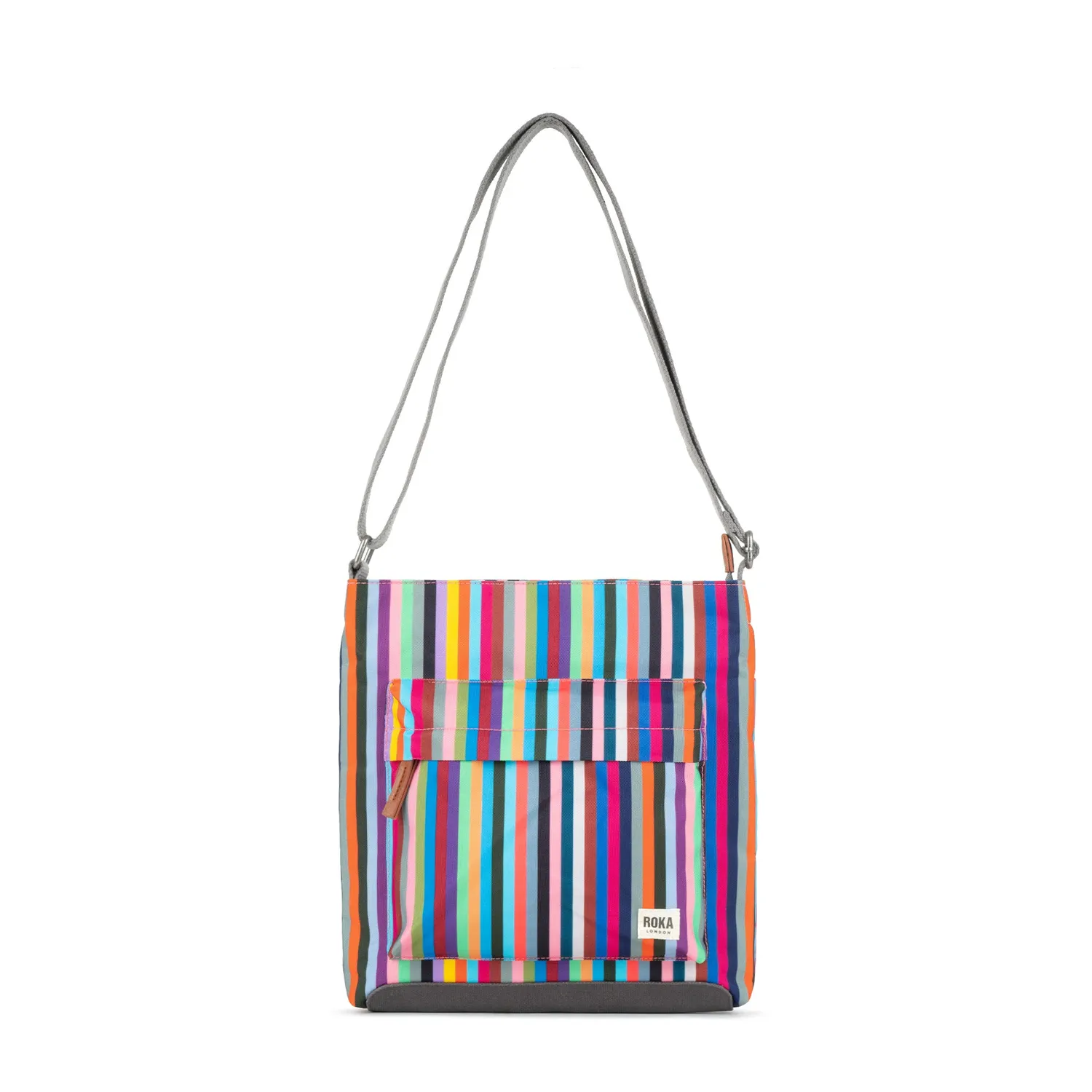 Roka London Kennington skuldertaske Multi Stripe