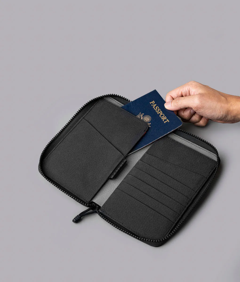Alpaka Zip Passport Wallet pung sort pas