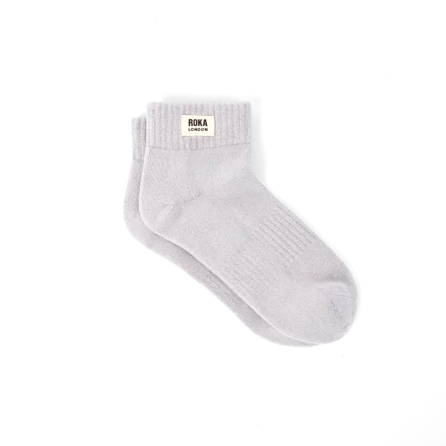Roka London Wembley ankel sokker Dove Grey 36-42 økologisk