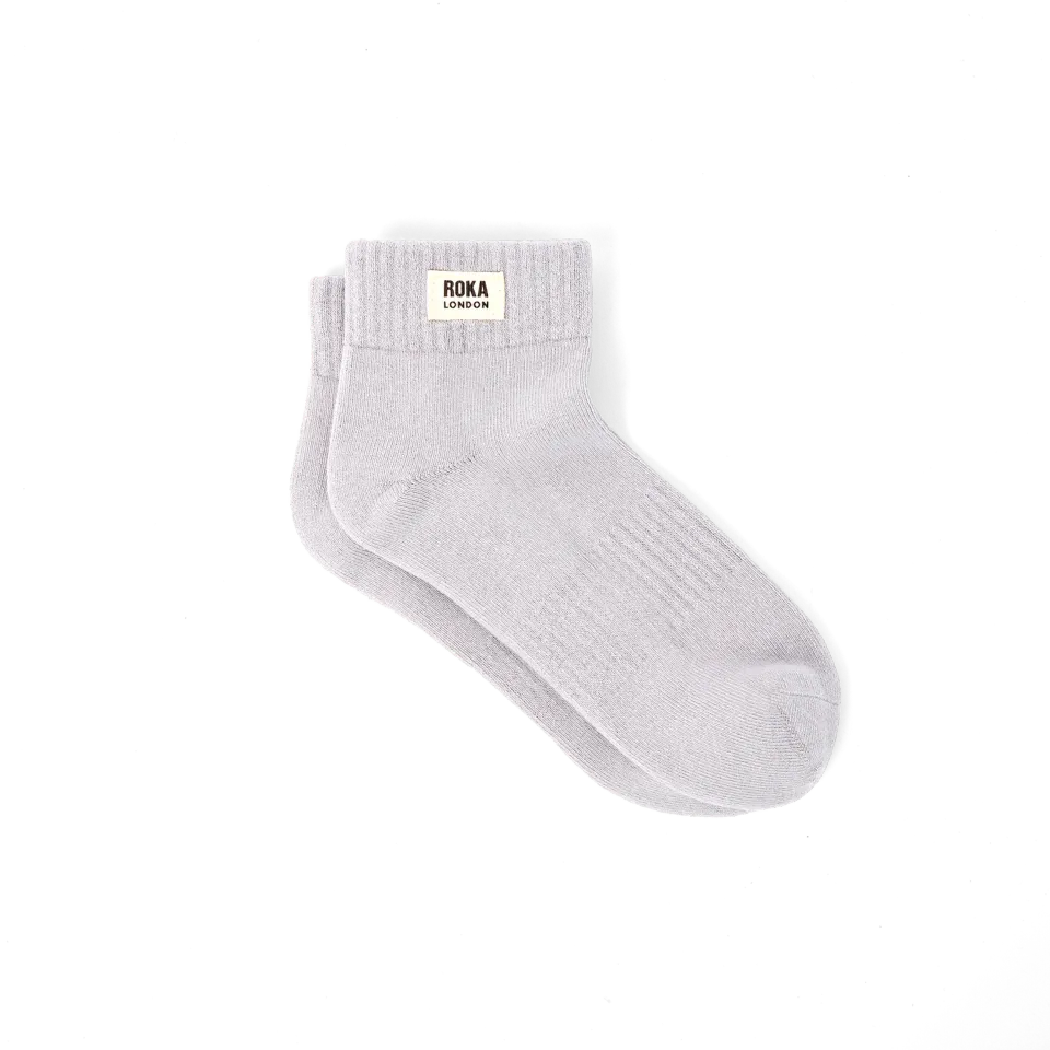 Roka London Wembley ankel sokker Dove Grey 36-42 økologisk
