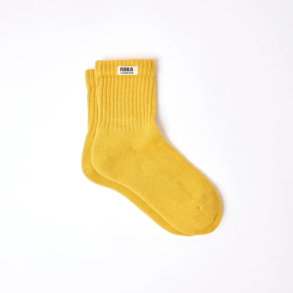 Roka London Windsor strømper Corn UK 3-8 økologisk