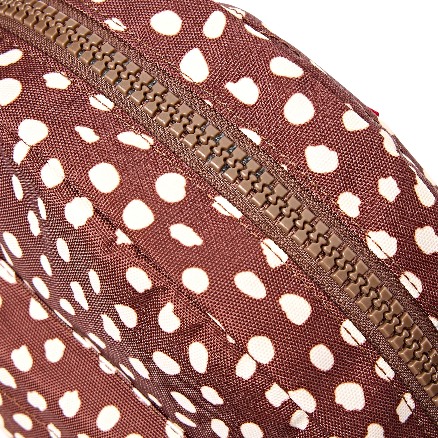Roka London Paddington crossbody taske Brown Dot Small rund