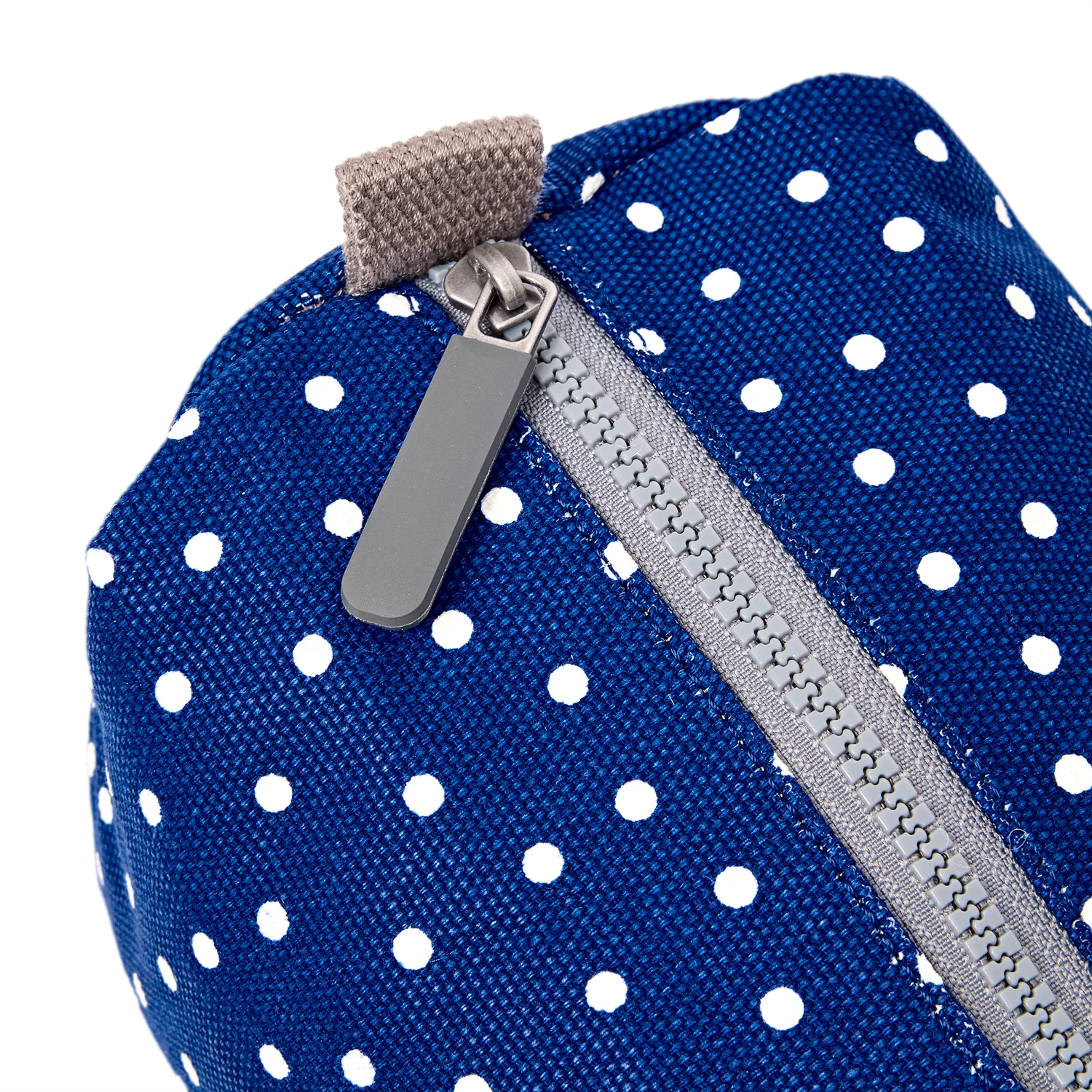 Roka London Maygrove toilettaske Small Navy Polka