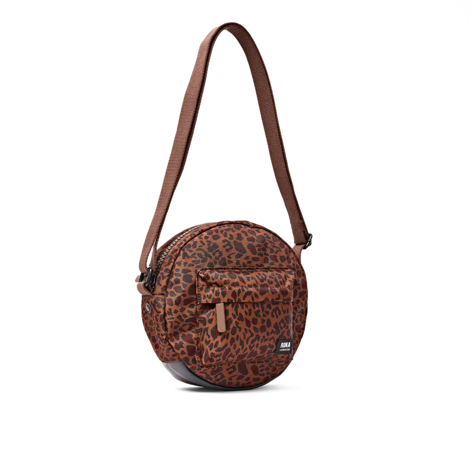 Roka London Paddington crossbody taske mini leopard lille