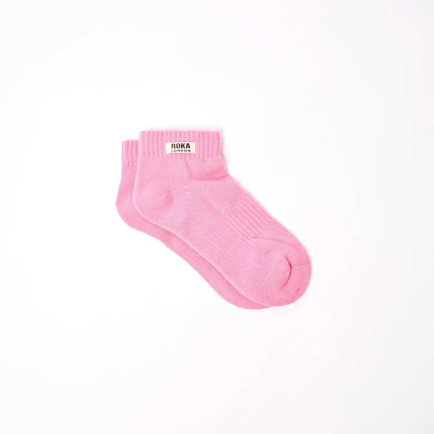 Roka London Wembley ankelsokker Pink Carnation børn bomuld
