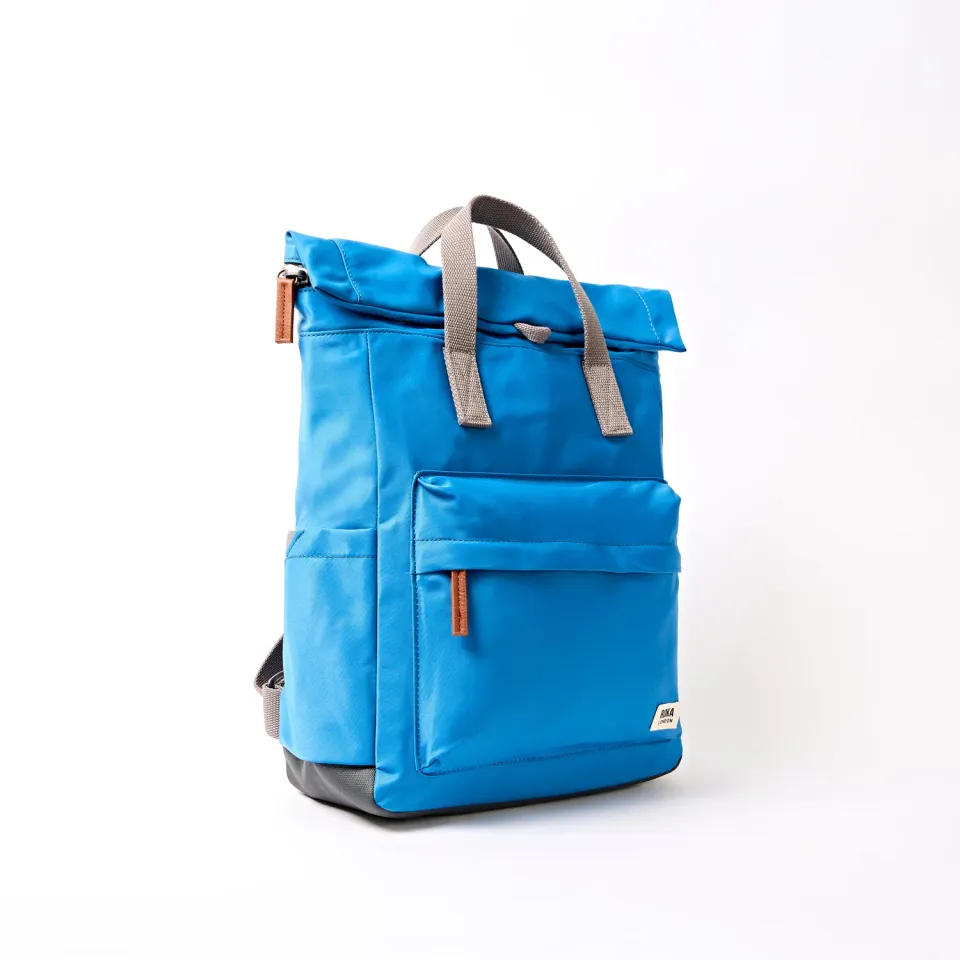 Roka London Canfield Roll Top rygsæk Medium blå