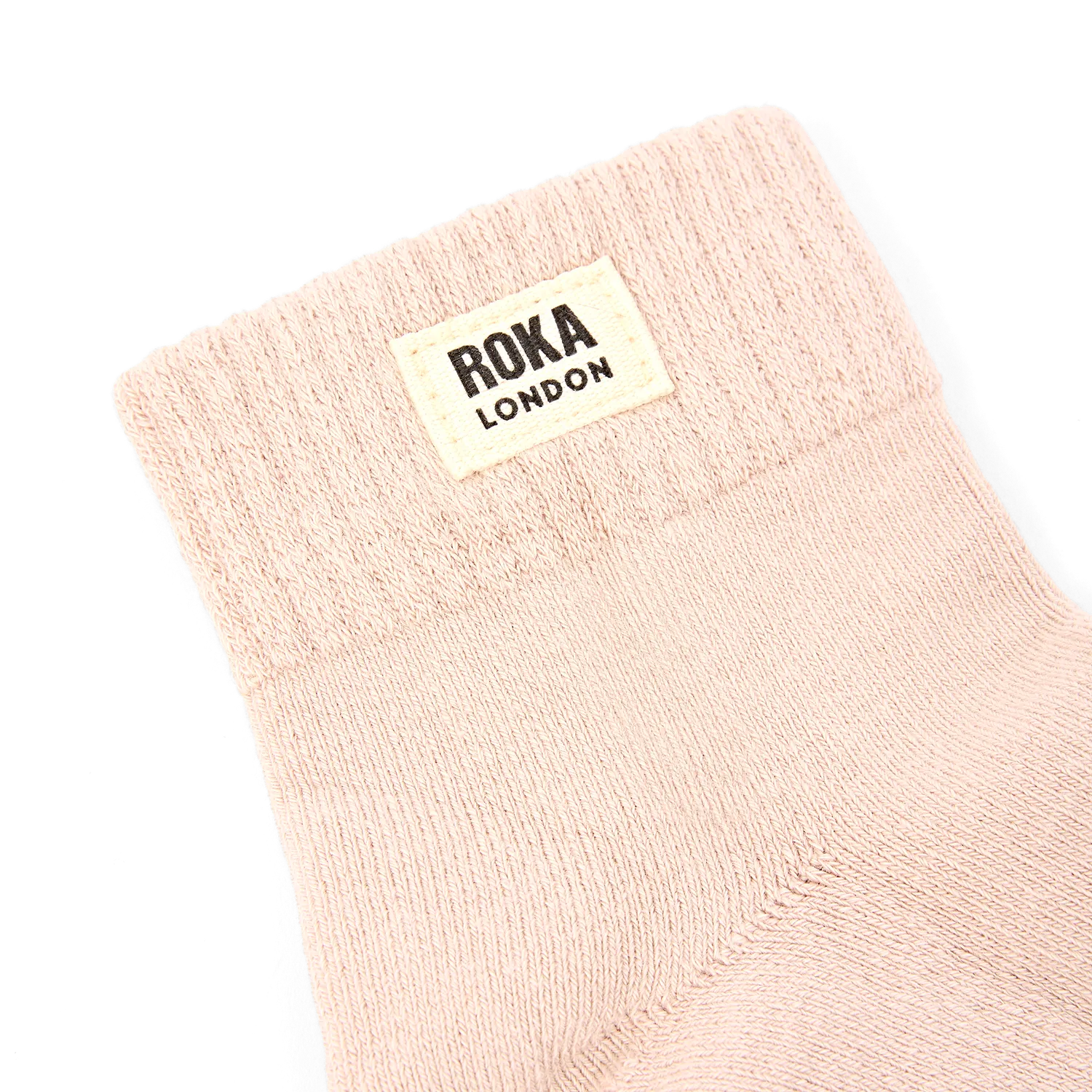 Roka London Wembley ankelstrømper 36-42 ecru bomuld
