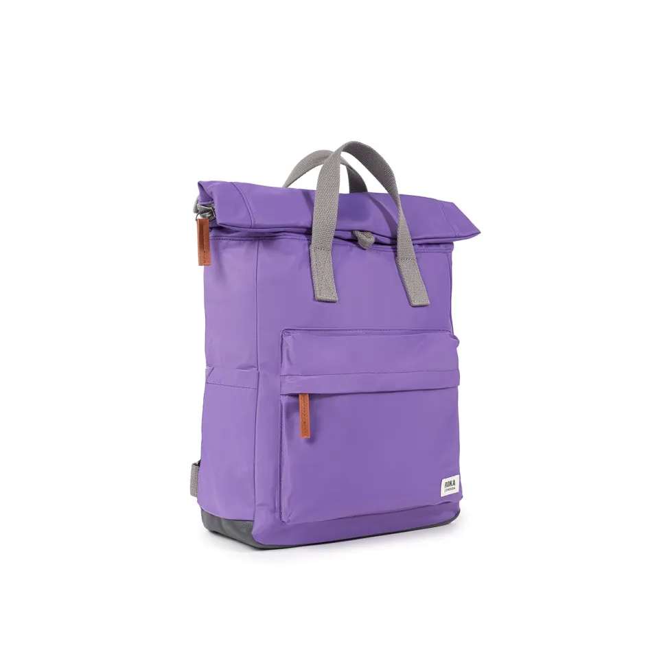 Roka London Canfield roll top rygsæk small fresh purple