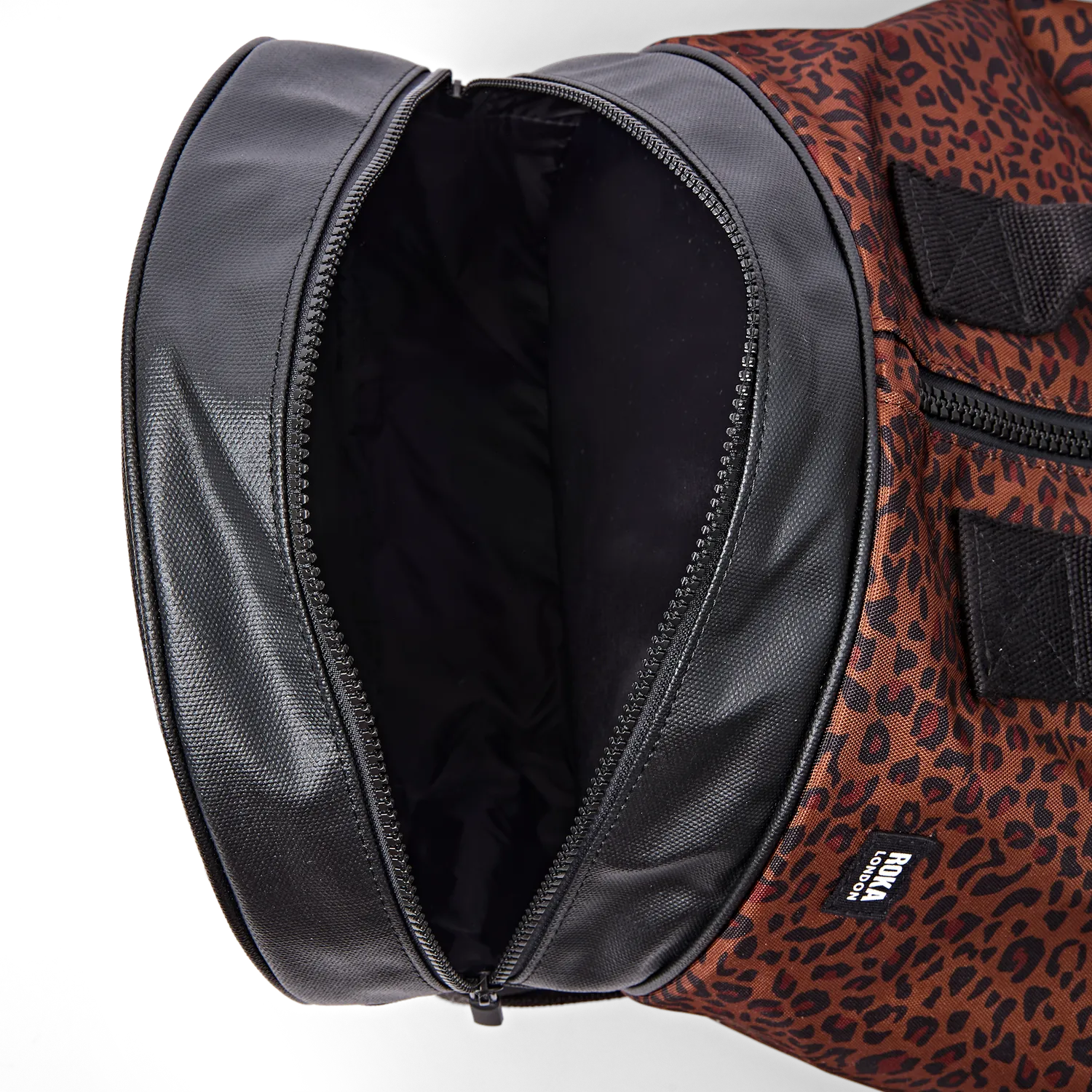 Roka Heathrow duffeltaske Corn Mini Leopard Large